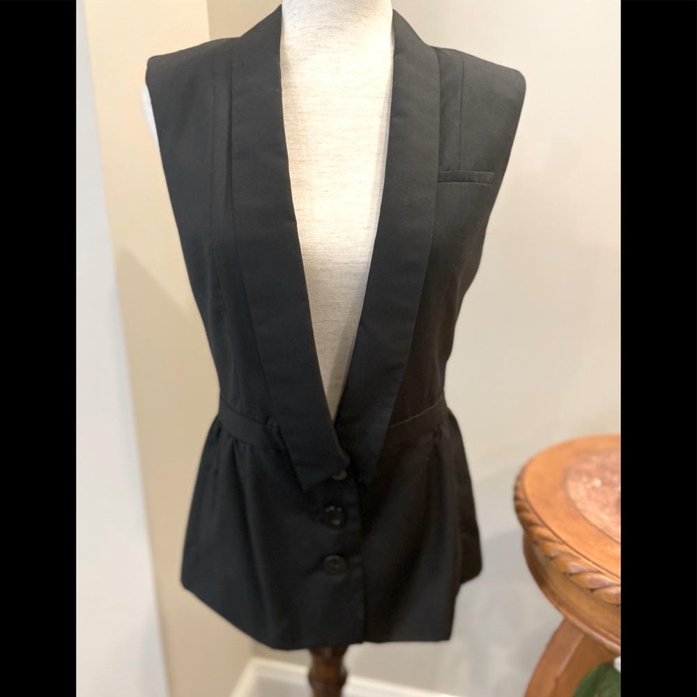 MM Couture By Miss Me Black Vest NWT